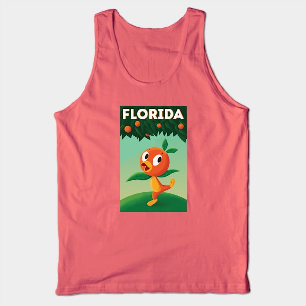 Florida Orange Bird - Orange Tree Tank Top by The Dept. Of Citrus